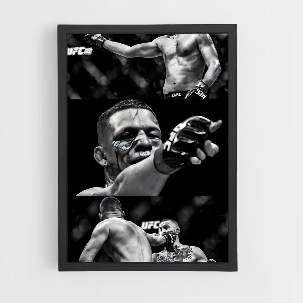 Poster Fight Night: Diaz vs. The World – affiche MMA (vue 2)